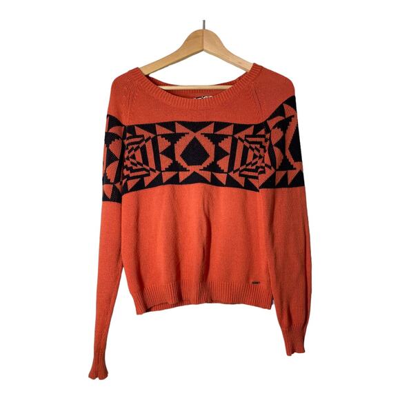Volcom Orange Retro Sweater Spirit Animal Sz Medium - Picture 1 of 5